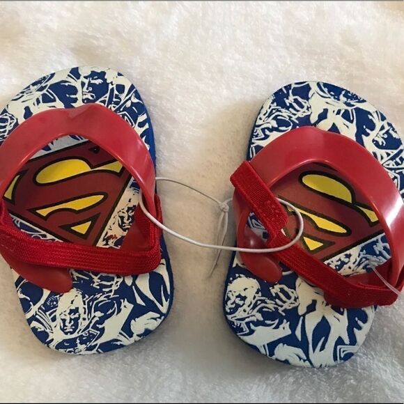NWT Superman Baby flip flops - Picture 1 of 2